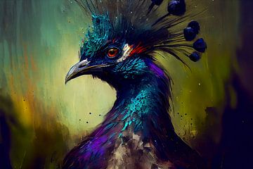 Portrait of a Peacock by Whale & Sons