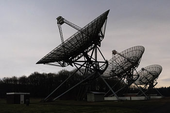 De radiosterrenwacht bij Westerbork in Zwiggelte, Drenthe