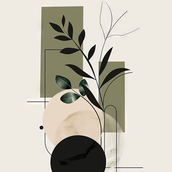 Botanical geometry by Poster Art Shop