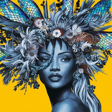 Jaune - beige - nature, beauté portraits féminins 06