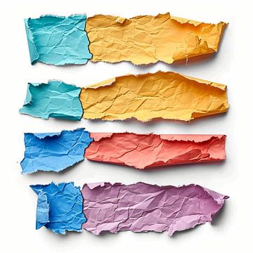 gekleurde stukken papier van ArtOfPictures