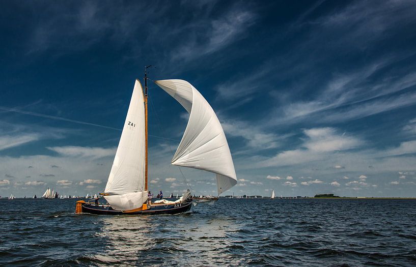 Zeilen op t IJsselmeer van Harrie Muis