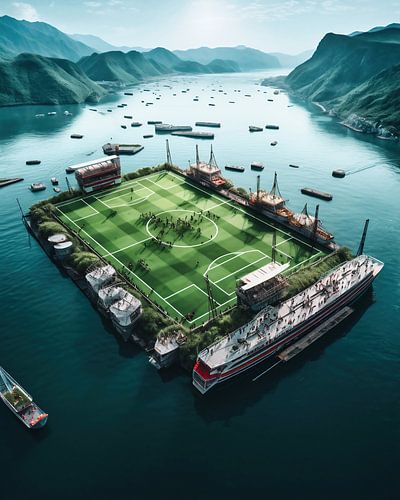 Sports field from the air