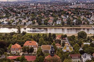 Elbe Blick à Dresde sur Rob Boon