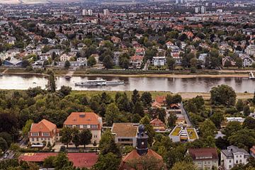 Elbe Blick in Dresden van Rob Boon