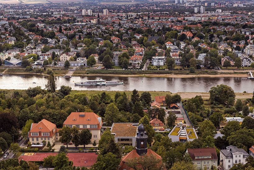 Elbeblick in Dresden von Rob Boon