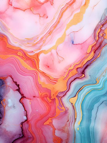 Colourful marble