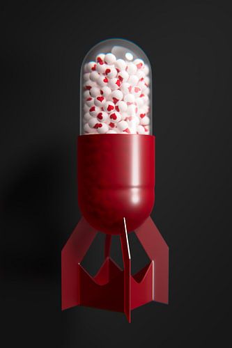 Love Bead Bomb met chromatische aberraties