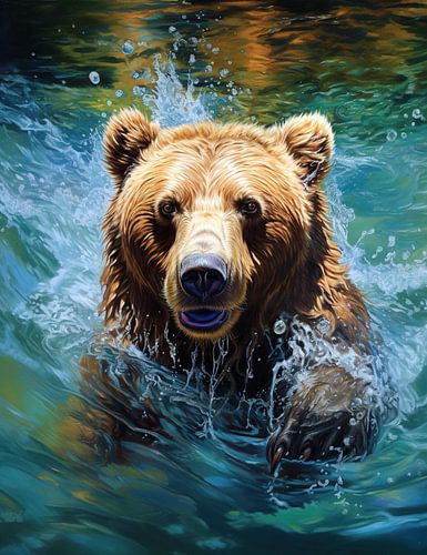 Aqua-Abenteuer: Die Unterwasserreise des tauchenden Bären