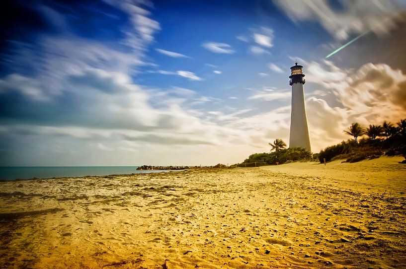 Cape Florida Vuurtoren Key Biscayne II van Marlika Art