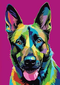 Hollandse Herder Pop Art van MIROKKU