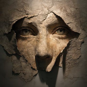 3D image of fictional portrait or torso