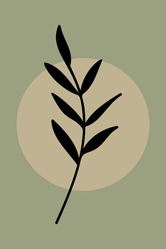 Minimalistische Japandi Botanische Kunst: De schoonheid van de natuur in eenvoud nr. 10