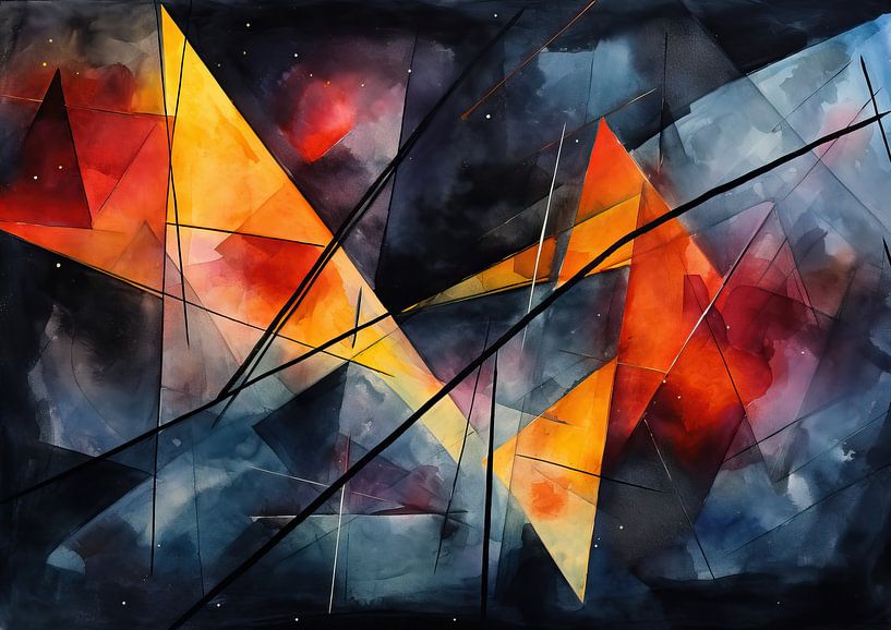 Modern Abstrakt 37980 van Abstract Schilderij