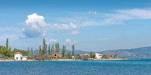 Kustlandschap op Lesbos, Griekenland