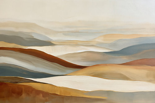Paysage aux teintes apaisantes de la terre sur Bert Nijholt