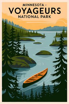 Minnesota - Voyageurs National Park by Poster Art Shop