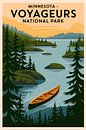 Minnesota - Nationaal park Voyageurs van Poster Art Shop thumbnail