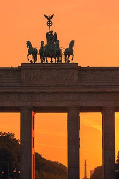 Zonsondergang bij de Brandenburger Tor