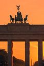 Zonsondergang bij de Brandenburger Tor van Henk Meijer Photography thumbnail