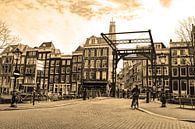 Zuiderkerk Amsterdam Nederland Sepia van Hendrik-Jan Kornelis thumbnail
