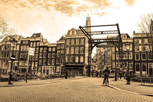 Zuiderkerk Amsterdam Nederland Sepia