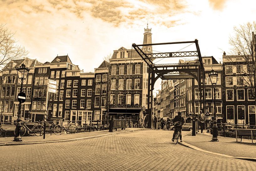Zuiderkerk Amsterdam Nederland Sepia van Hendrik-Jan Kornelis