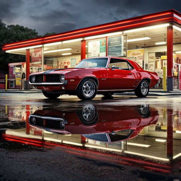 Pontiac roter Oldtimer 03 von Ellen Reografie