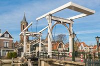 Typical Dutch village with church and drawbridge, Loenen aan de Vecht
