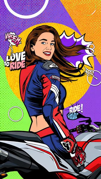 LOVE TO RIDE - Voller Selbstvertrauen von MotorPoster