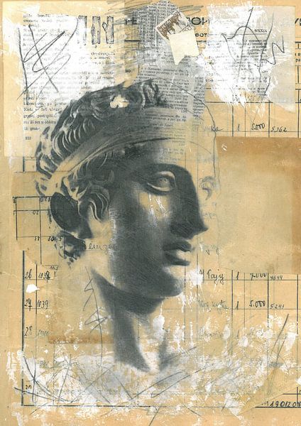 The Diadumenos- Greek sculpture van Nora Bland