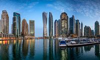 Dubai Marina bij zonsopgang van Rene Siebring thumbnail