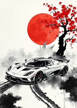 De Koenigsegg Agera Sumi-e van MIROKKU