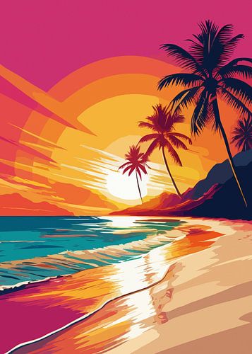 Glamoureuze zonsondergang