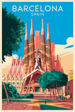 Barcelona, Spanje. van Poster Art Shop