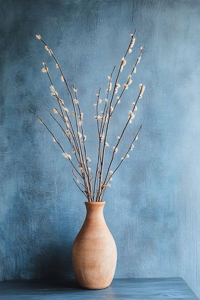 Willow branches in terracotta vase by Imperial Art House