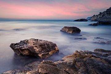 Seascape of the Costa Blanca coastline in Spain by Peter Bolman