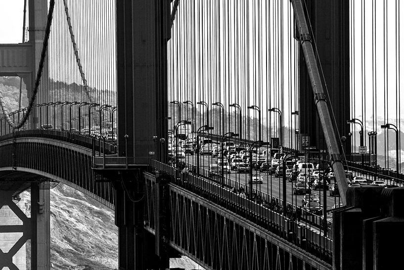 Traffic on the Golden Gate Bridge - USA by Ricardo Bouman