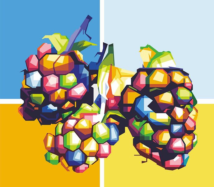 Weintrauben-Popart von Rizky Dwi Aprianda