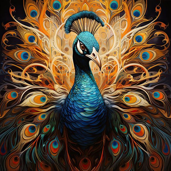 Pfau Kunst von Blickfänger Gemälde