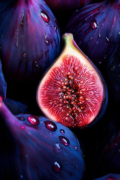 Juicy figs in an artistic light by Poster Art Shop