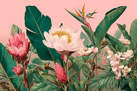 Tropical Floral Paradise in Botanical World of Colours by Eva Lee
