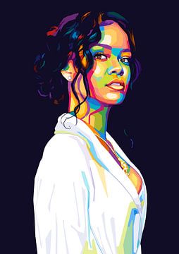 Rihanna Wpap Pop Art van Noval Purnama