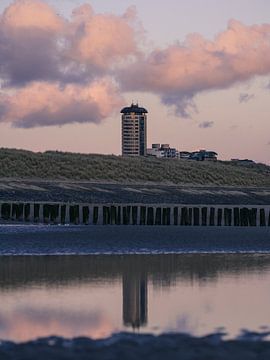 Sardine tower Flushing, Sunset by Joren van den Bos