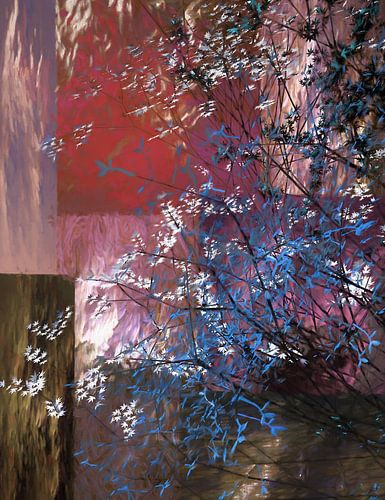 Blauwe en witte boom