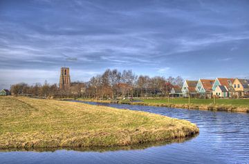 Ransdorp tegen de rand van Amsterdam met lente lucht van Jeffrey Steenbergen