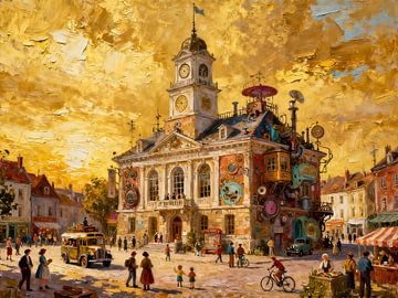 Rathaus der bewegten Wände von Kristin M