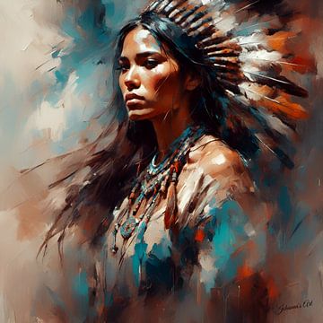 Native American Heritage 26 by Johanna's Art