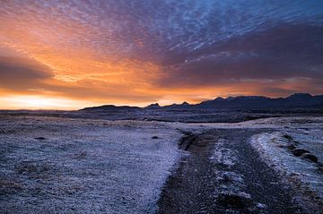 Zonsopkomst Stykkisholmur van Niels Haak