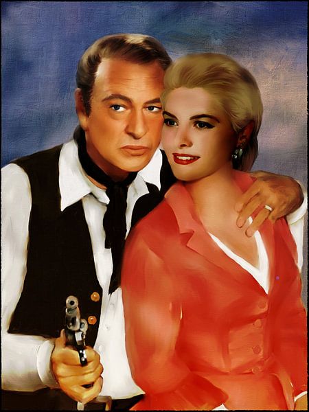 Grace Kelly en Gary Cooper van Christine Nöhmeier